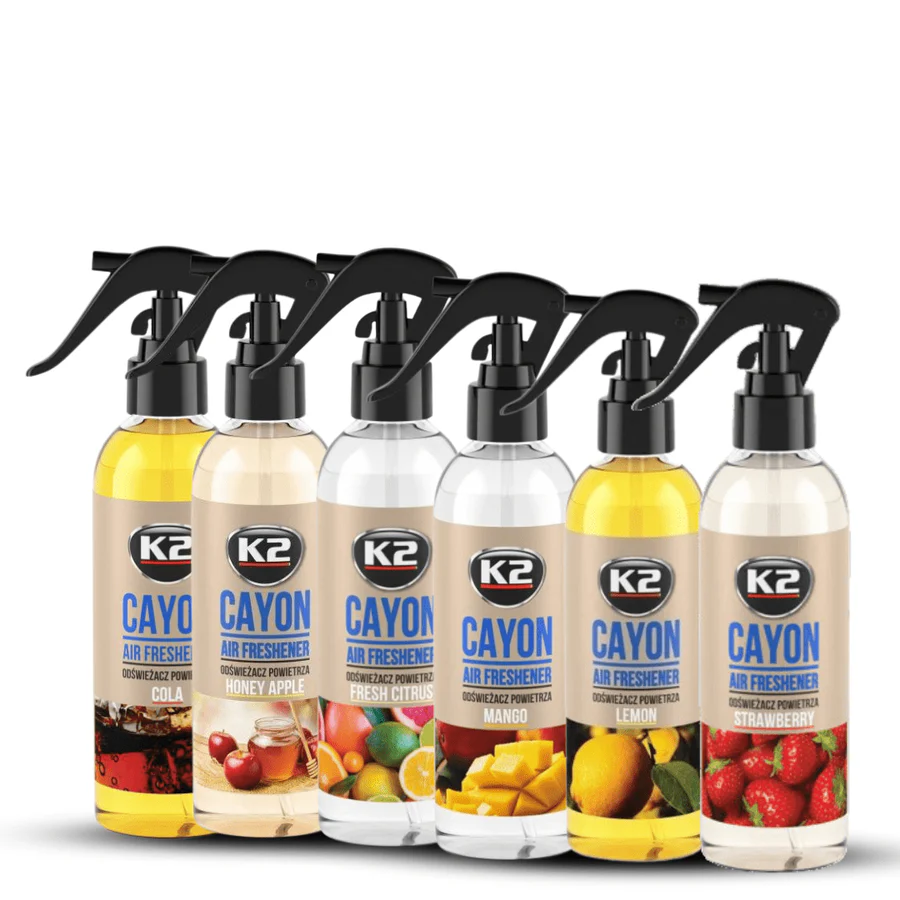 K2 Cayon Odor Neutralizer Air Freshener Spray – 250ml | Long-Lasting Fragrance & Odor Elimination | Auto Supply Ghana