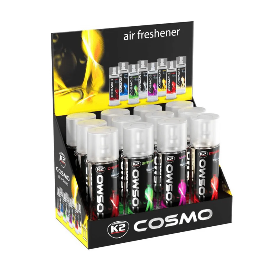 K2 Cosmo Man Car Air Freshener Spray – 50ml | Sophisticated Masculine Fragrance | Auto Supply Ghana