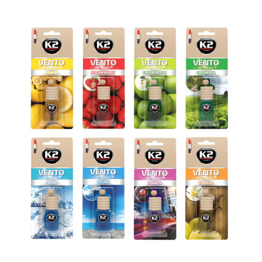 K2 Vento Car Air Fresheners – 8ml | Long-Lasting Fragrance & Stylish Interior Accent | Auto Supply Ghana