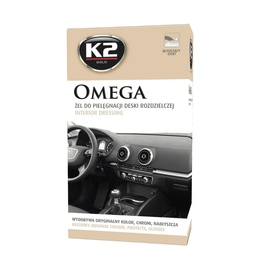 K2 Omega Interior Dressing Cleaner – 500ml | Dashboard, Plastic & Vinyl Care | Auto Supply Ghana