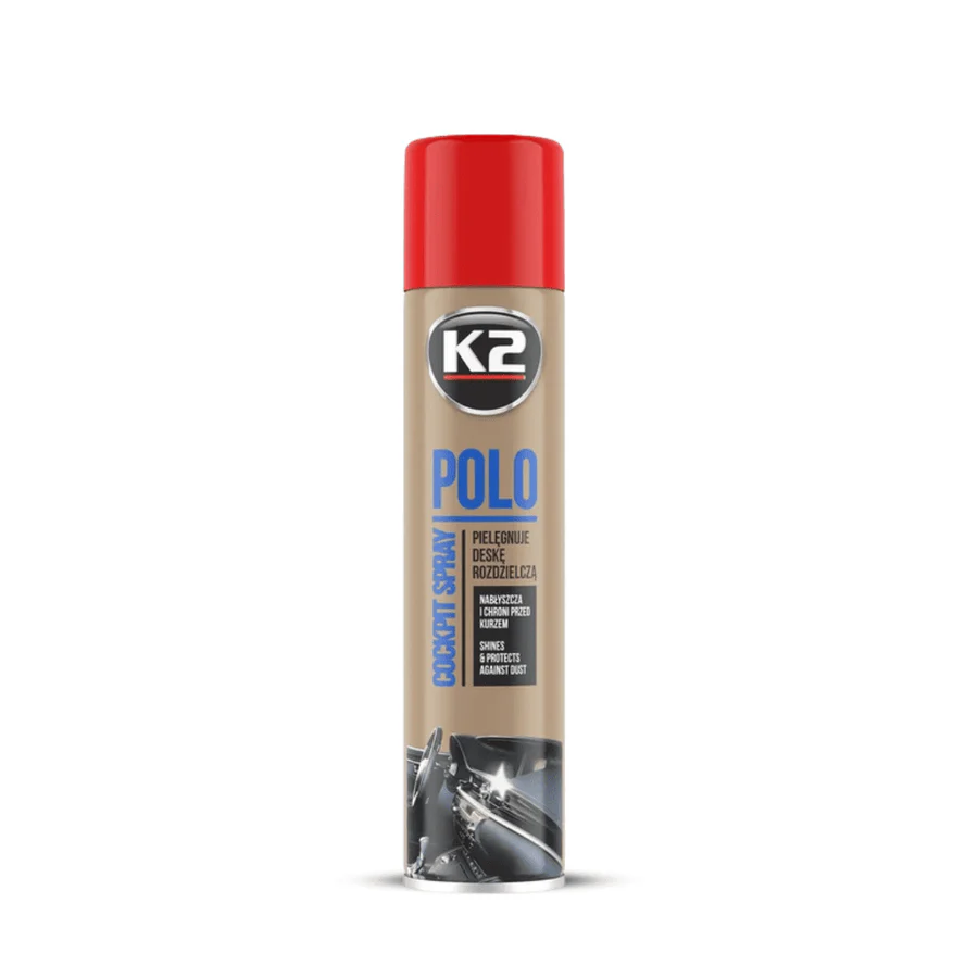 K2 Polo Cockpit Spray Strawberry – 750ml | Dashboard Care & UV Protection | Auto Supply Ghana