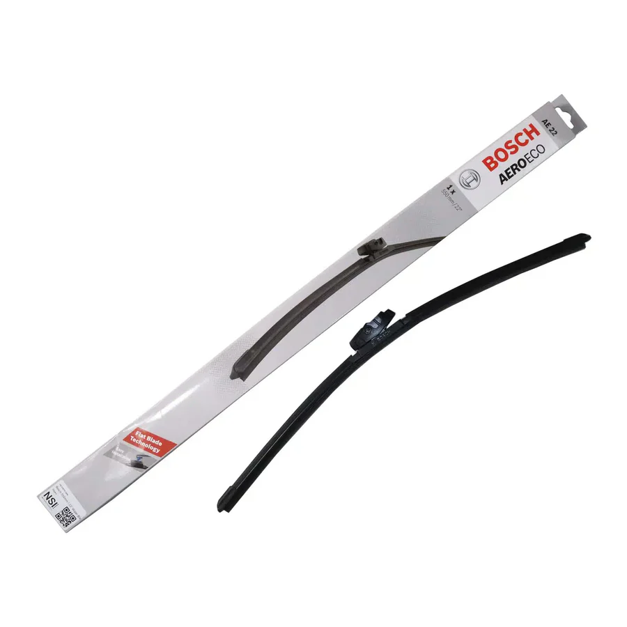 Bosch Aero Eco AE22 Single Wiper Blade – 550mm/22″ | High-Performance Flat Blade | Auto Supply Ghana
