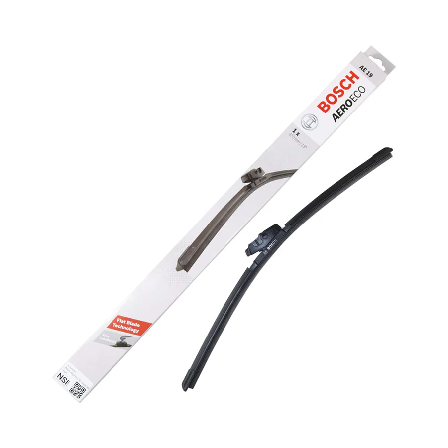 Bosch Aero Eco AE19 Single Wiper Blade – 470mm/19″ | High-Performance Flat Blade | Auto Supply Ghana