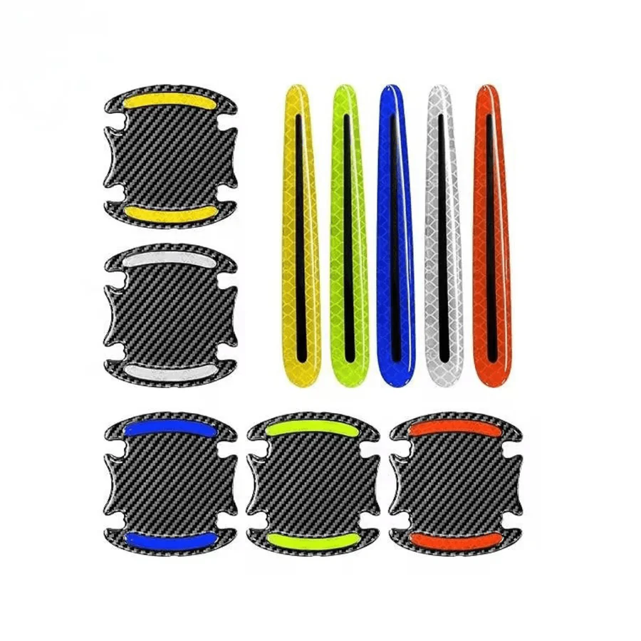 Reflective & Decorative Door Handle Anti-Scratch Stickers | Night-Safe Car Protection | Auto Supply Ghana
