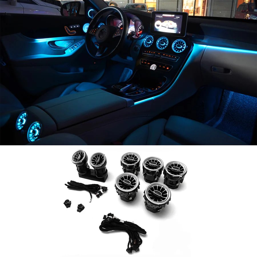 LED Ambient Light Kit – Mercedes Benz C300 | 64-Color Luxury Interior Upgrade | Auto Supply Ghana