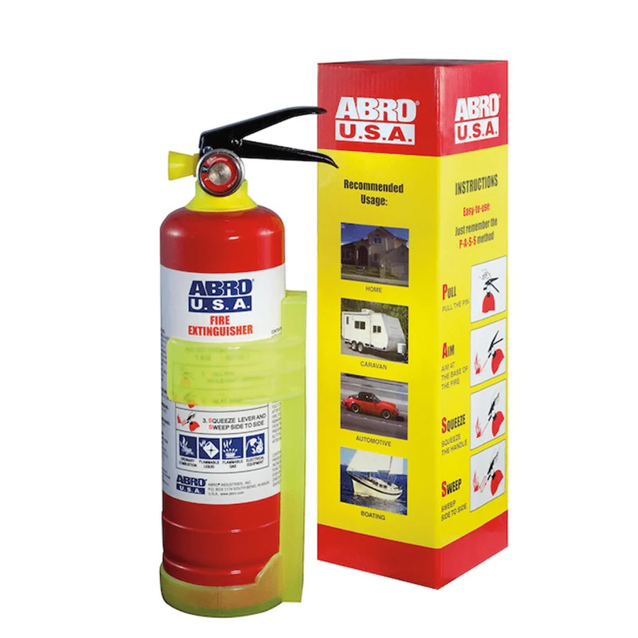 Abro Safety Fire Extinguisher – 1kg | Compact, Multi-Purpose Car & Home Fire Protection | Auto Supply Ghana