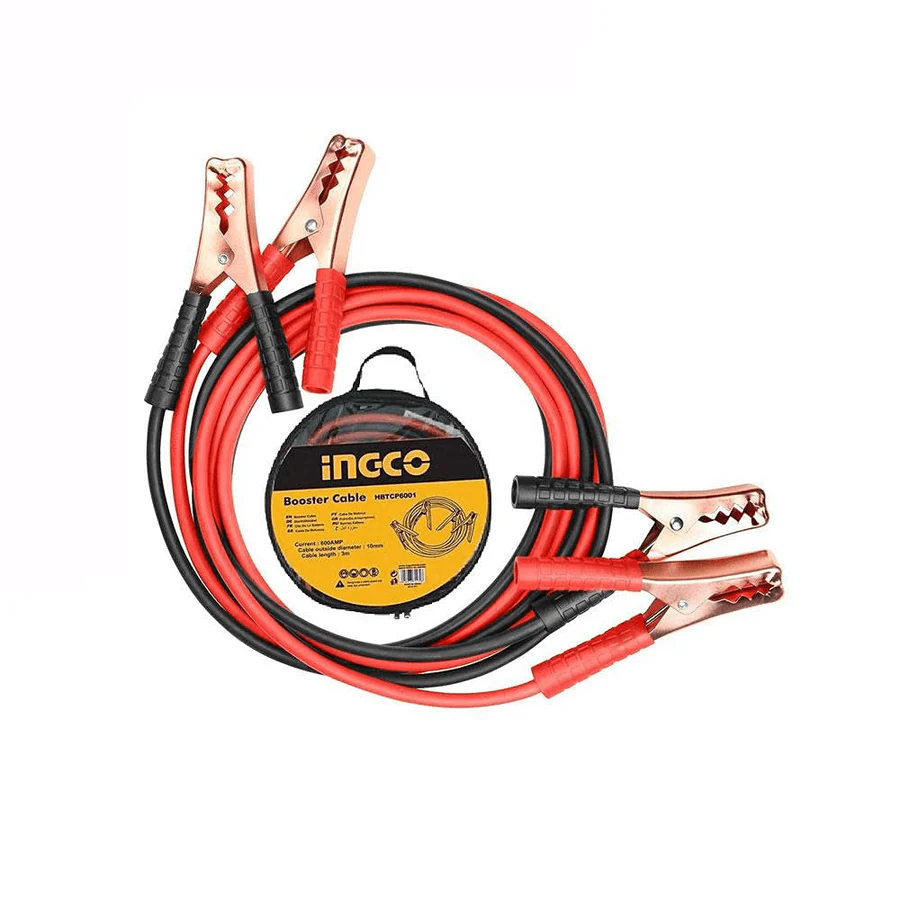 Ingco Booster Cable 200AMP – HBTCP2001 | Heavy-Duty Jump Starter Cable for Cars ≤1.8L | Auto Supply Ghana