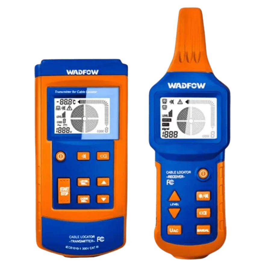 Wadfow Cable Tracker 2000m – WTP9504 | Professional Long-Range Cable Locator with Voltage & Temperature Detection | Auto Supply Ghana