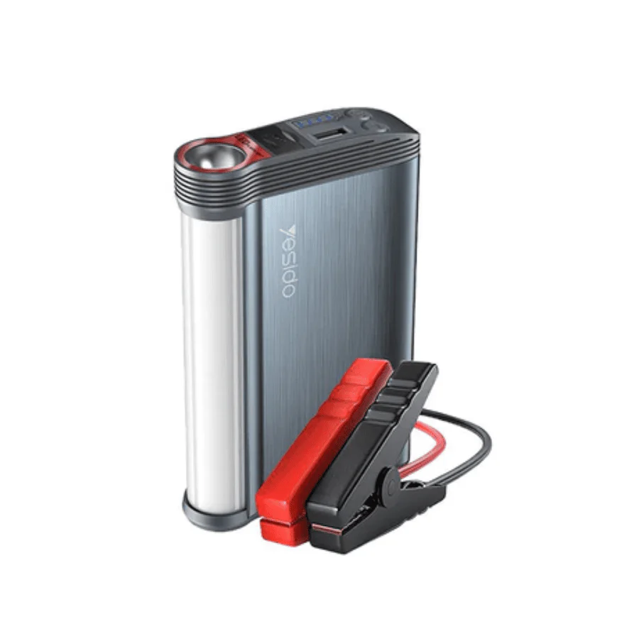 Yesido Jump Starter with 10000mAh Power Bank & LED Lights – YP36 | Compact Car Booster & Emergency Kit | Auto Supply Ghana