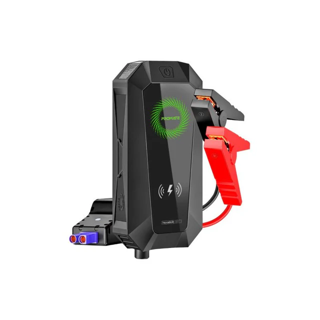 Promate 1500A/12V High Capacity Jump Starter – HexaBolt-20 | Power Bank with 10W Wireless Charging | Auto Supply Ghana