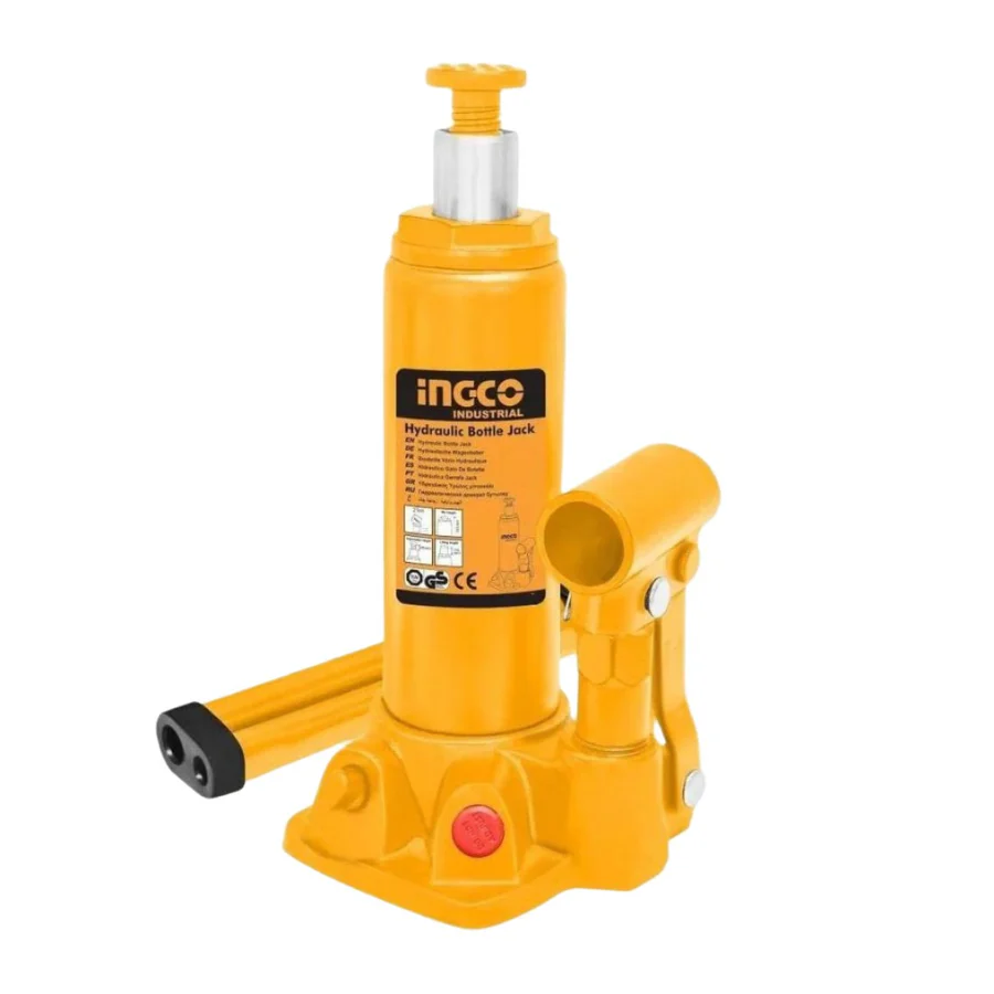 Ingco Hydraulic Bottle Jack | 2 Ton, 6 Ton, 12 Ton & 50 Ton Models | Auto Supply Ghana