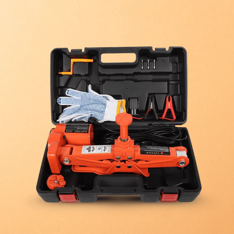 Portable Automotive 3 Tons 12V Electric Car Jack – 42cm | Emergency Tire Change Tool | Auto Supply Ghana