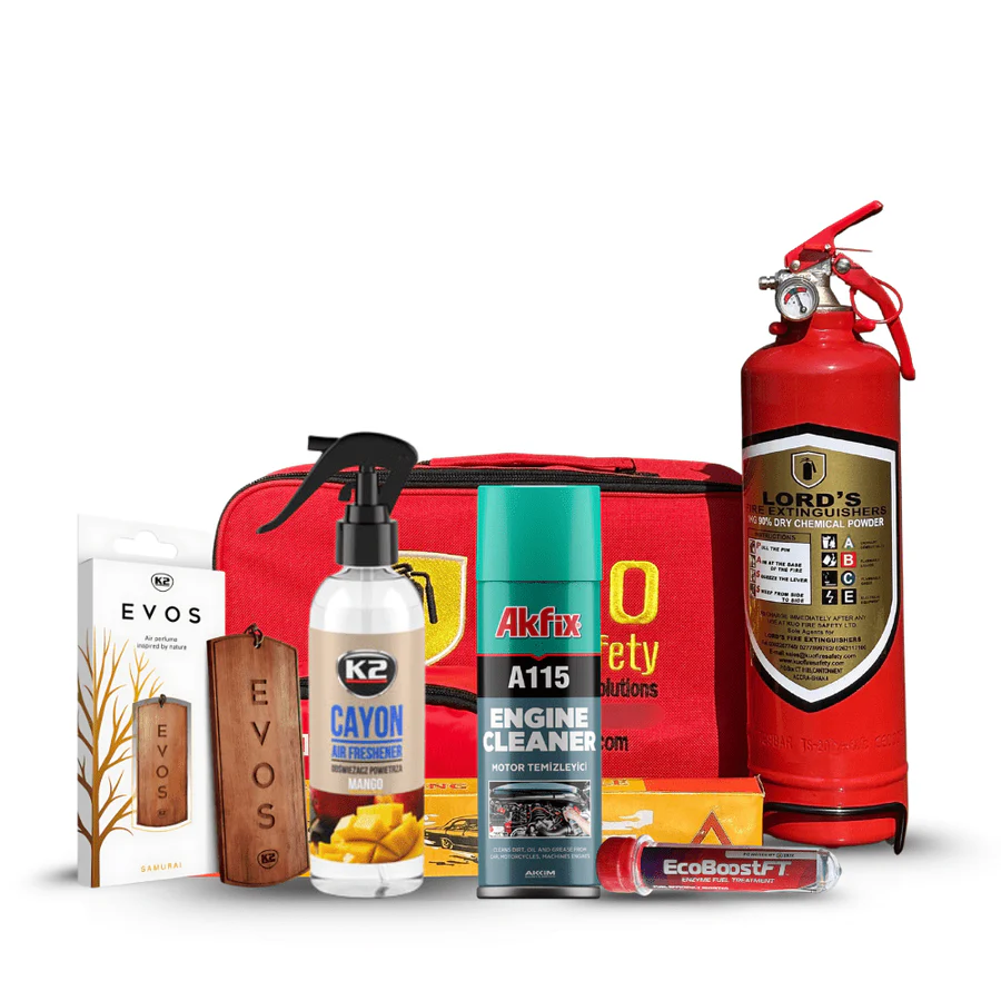 Road-Ready Essentials Pack | Air Fresheners, Engine Cleaners & Emergency Safety Kit | Auto Supply Ghana