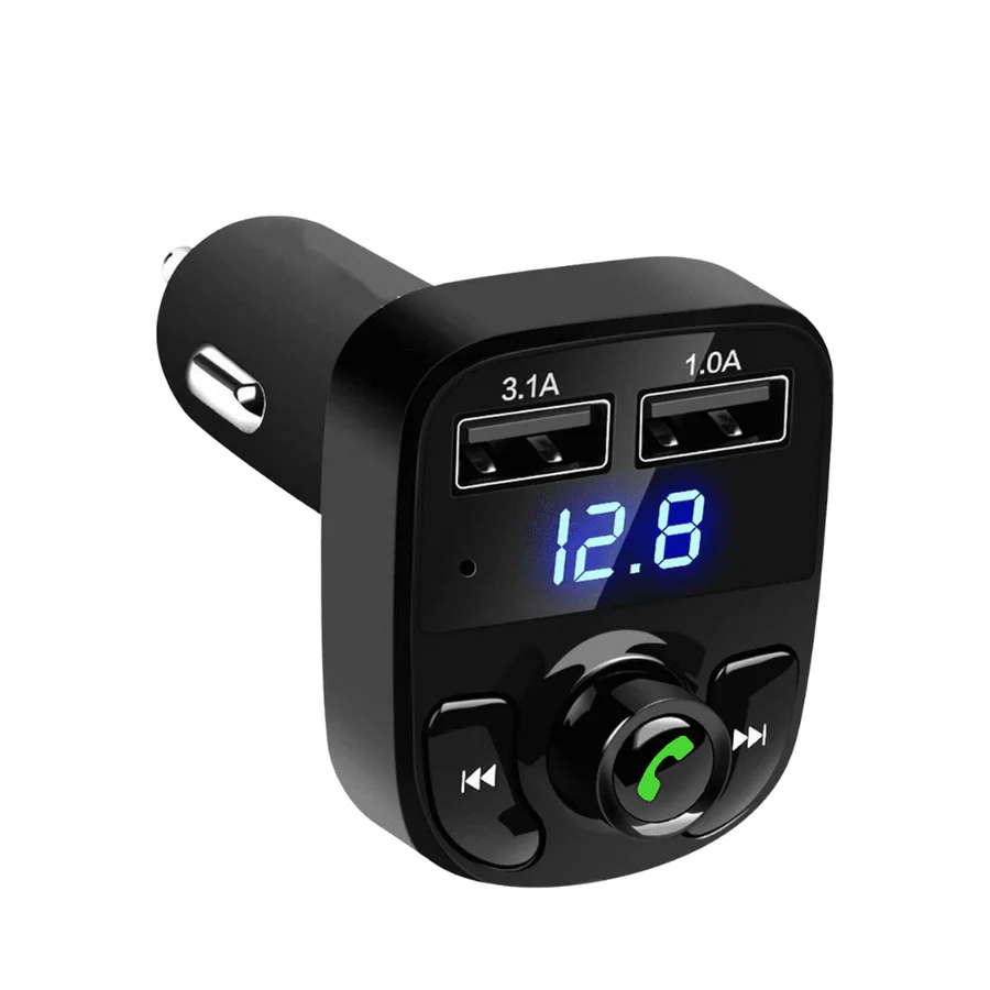 Multifunction X8 Wireless Car MP3 Player | Dual USB 3.1A/1.0A & Bluetooth | Auto Supply Ghana
