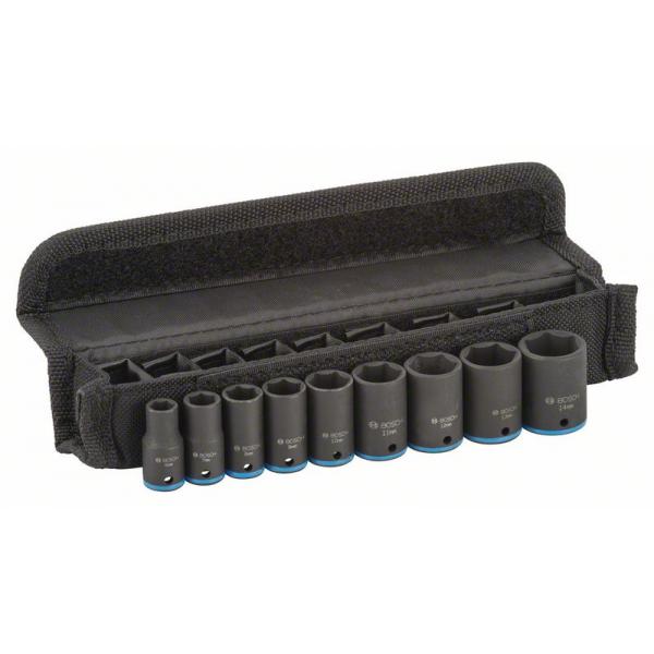 Bosch 9 PCS 25mm Deep Impact Socket Set – 2608551096 | 1/4″ Drive, Heavy-Duty | Auto Supply Ghana