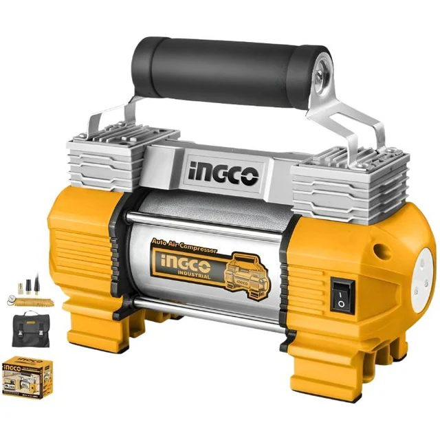 Ingco Auto Air Compressor 18A 120PSI – AAC2508 | Compact & Powerful Tire Inflator | Auto Supply Ghana