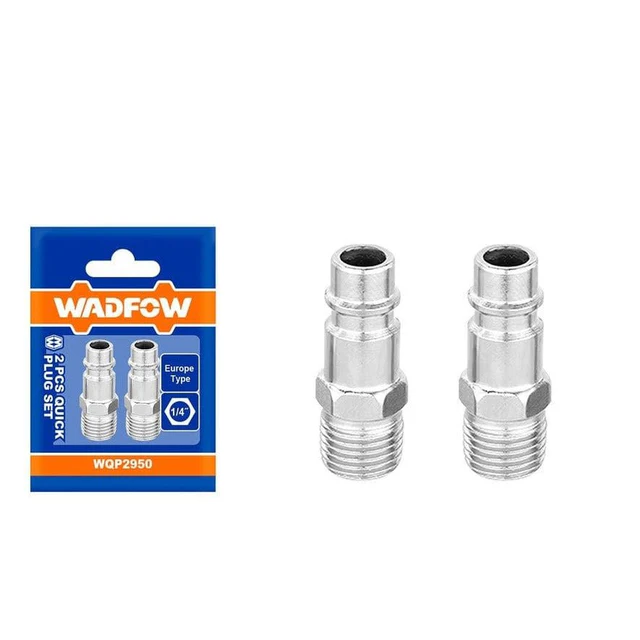 Wadfow 2 Pieces Quick Plug Set - WQP2950 | Easy & Secure Pneumatic Connections | Auto Supply Ghana
