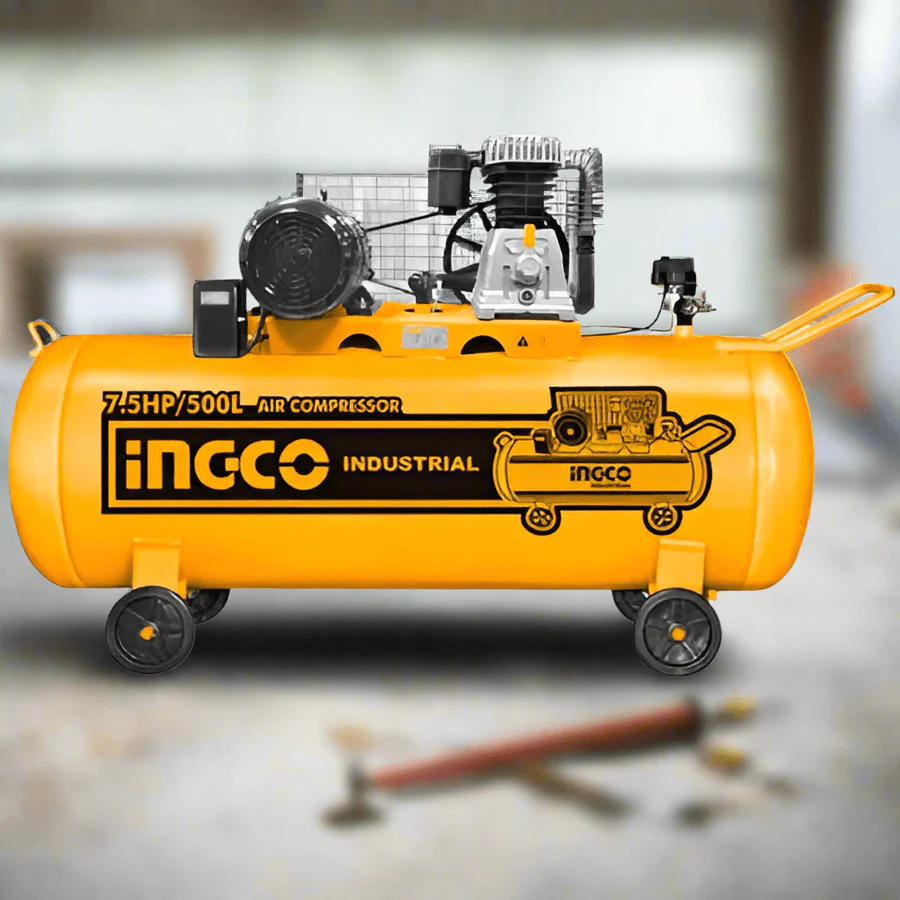 Ingco Air Compressor 7.5HP 500L – AC755001 | Industrial-Grade 3-Phase Compressor | Auto Supply Ghana