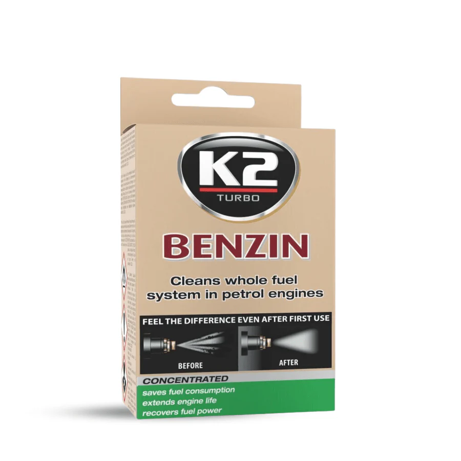 K2 Benzin Fuel Injector Petrol Engine System Cleaner – 50ml | Restores Power & Reduces Emissions | Auto Supply Ghana