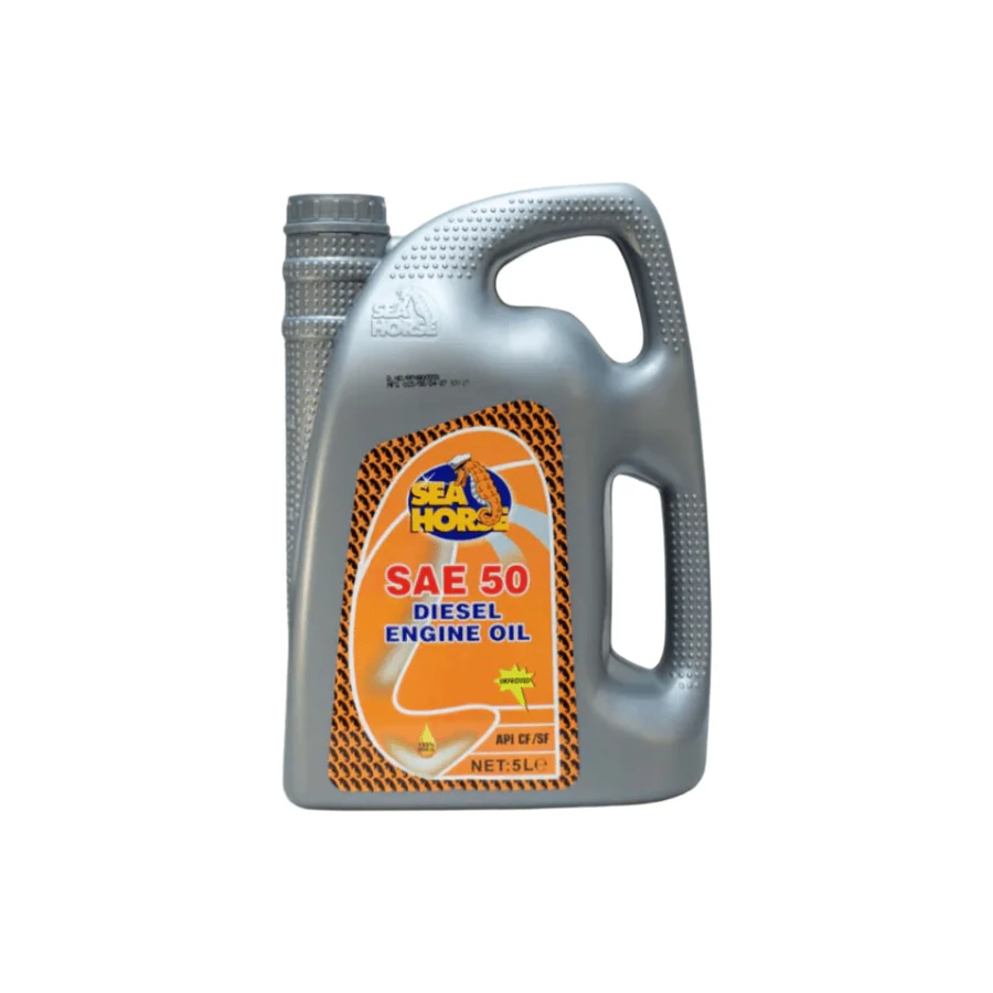 Sea Horse Diesel Engine Oil – SAE 50 (1L / 5L) | Heavy-Duty Single-Grade Engine Protection | Auto Supply Ghana