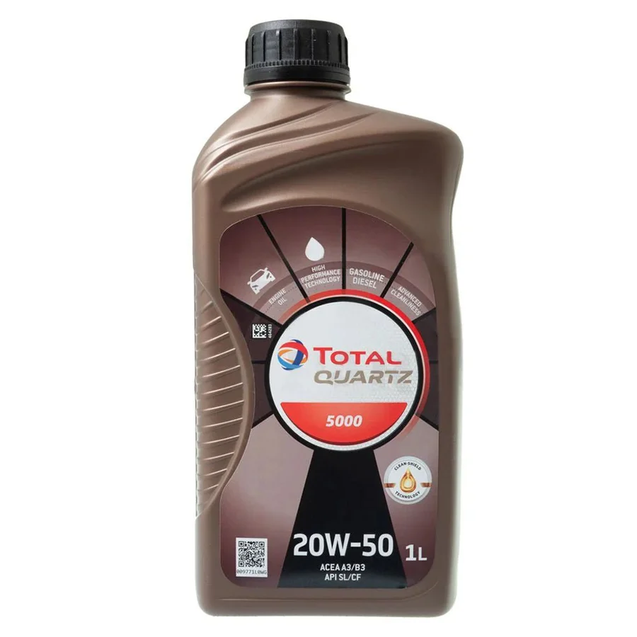 Total Quartz 5000 Engine Oil – 20W-50 (1L / 4L) | Multi-Grade Protection for Gasoline & Diesel Engines | Auto Supply Ghana
