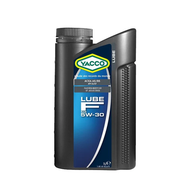 Yacco 100% Synthetic Engine Oil – LUBE F SAE 5W-30 (1L / 5L) | Fuel-Economy Low-Friction Motor Oil | Auto Supply Ghana