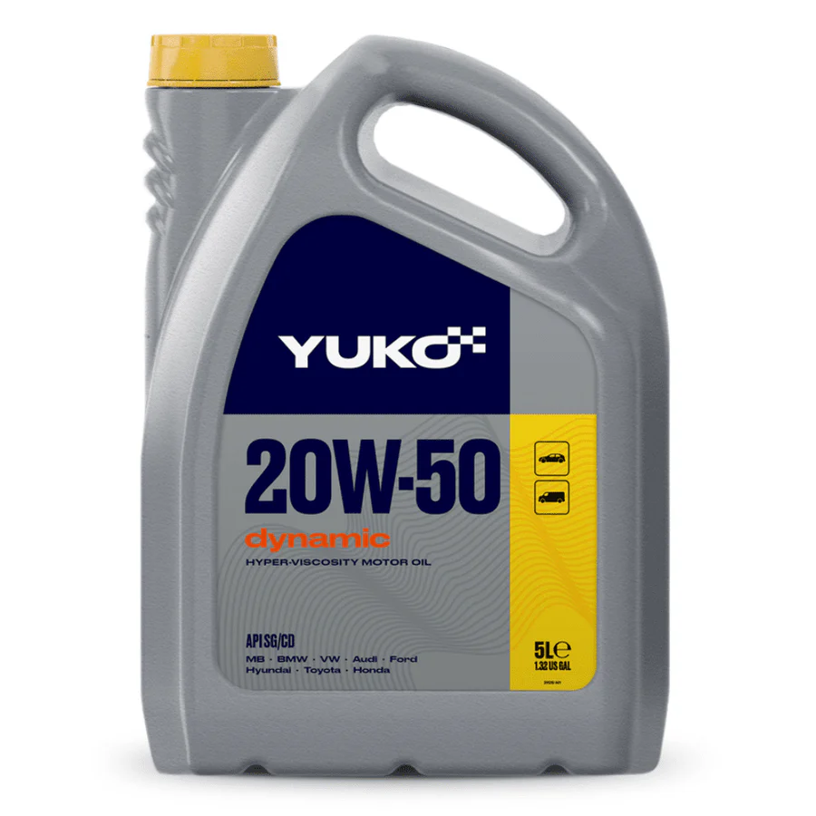 Yuko Dynamic 20W-50 Engine Oil – 5L | High-Performance Mineral Engine Oil | Auto Supply Ghana