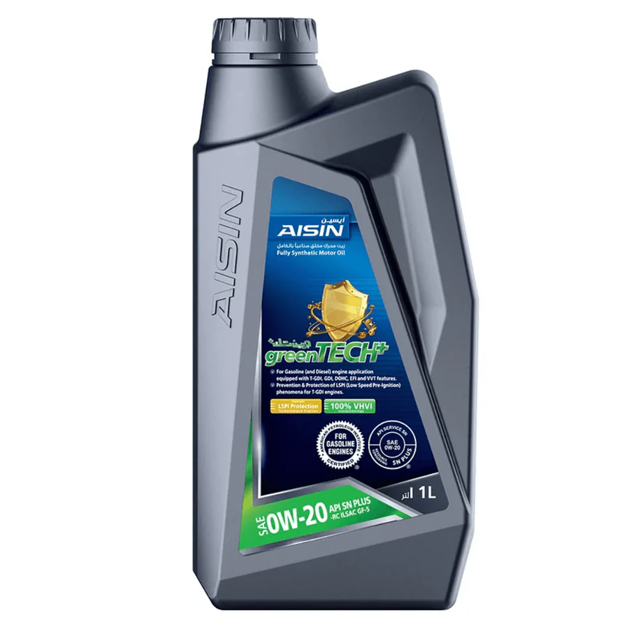 Aisin GreenTECH+ Fully Synthetic 0W-20 Motor Oil – 1L / 4L | Advanced Fuel-Efficient Engine Oil | Auto Supply Ghana