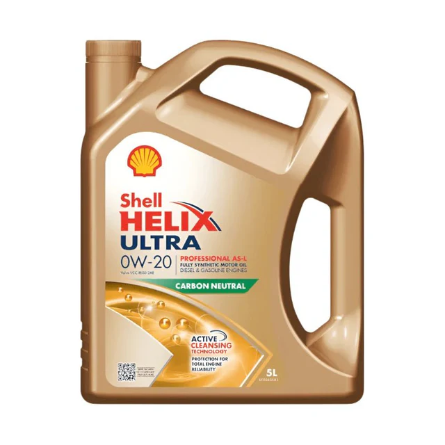 Shell Helix Ultra Professional Engine Oil 5L – 0W-20 | Advanced Synthetic Motor Oil | Auto Supply Ghana
