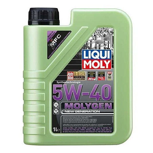 Liqui Moly Engine Oil 1L Molygen New Generation 5W-40 – P001758 | Advanced Low-Friction Motor Oil with Molygen Technology | Auto Supply Ghana