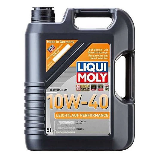 Liqui Moly Engine Oil 5L – Leichtlauf Performance 10W-40 (P000307) | Semi-Synthetic Low-Friction Oil for Gasoline & Diesel Engines | Auto Supply Ghana