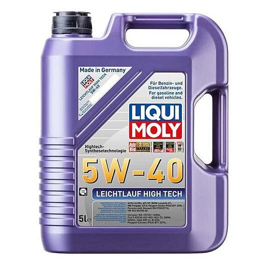 Liqui Moly Engine Oil 5L – Leichtlauf High Tech 5W-40 (P000330) | Fully Synthetic All-Season Motor Oil for Gasoline & Diesel Engines | Auto Supply Ghana