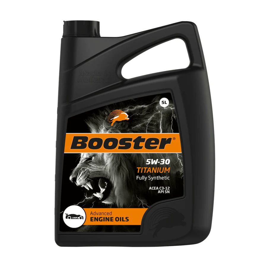 Booster Full Synthetic Engine Oil 5L – Titanium 5W-30 | Mid SAPS, DPF-Compatible Motor Oil | Auto Supply Ghana