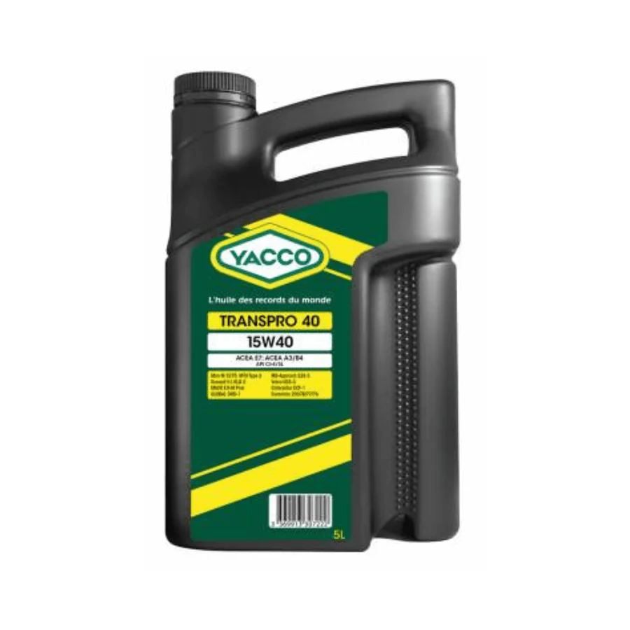 Yacco Premium Mineral Engine Oil – TRANSPRO 40 SAE 15W40 | High-Performance Diesel & Gasoline Engine Oil | Auto Supply Ghana