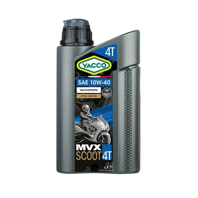 Yacco Semi Synthetic Motorcycle Engine Oil 1L – MVX SCOOT 4 SAE 10W40 | High-Performance Engine Protection for Scooters | Auto Supply Ghana