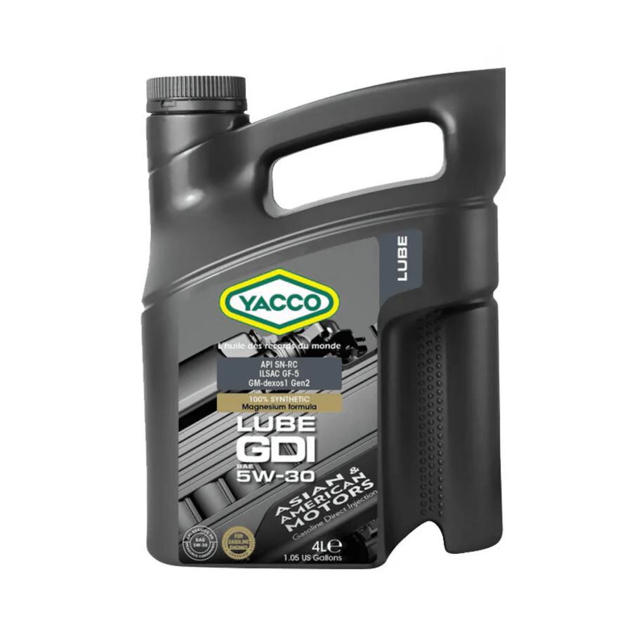 Yacco 100% Synthetic Engine Oil 1L/4L – LUBE GDI SAE 5W20 | LSPI-Preventing Fuel Economy Oil | Auto Supply Ghana