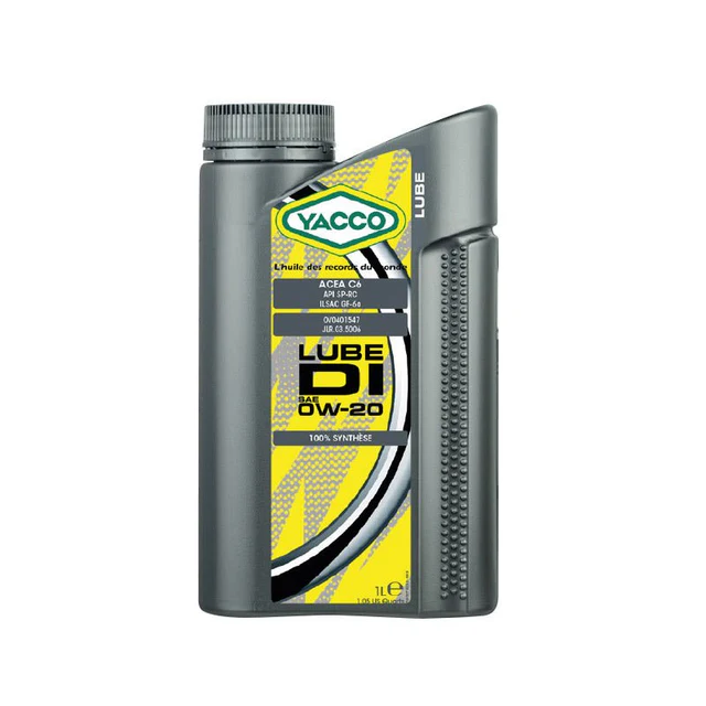 Yacco 100% Synthetic Engine Oil – LUBE DI SAE 0W20 | 1L & 5L Fuel Economy Mid-SAPS Oil | Auto Supply Ghana
