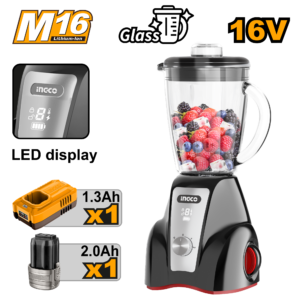 16V Cordless Stand Blender 1.5L Glass Jug