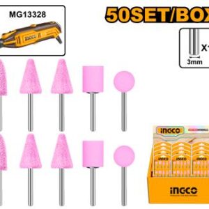 10-Piece Mini Grinder Accessory Set - 3mm Shank, Felt/Stone Points