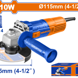 710W Angle Grinder - 115mm Disc, 12,000 RPM, M14 Spindle