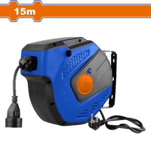 16m Retractable Extension Cable Reel - 3000W, H05VV-F 3G1.5mm², PP Case