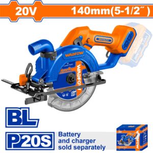 20V Cordless Circular Saw Bare 140mm - 6300 RPM, 50mm@90°
