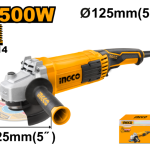 Reliable 1500W Angle Grinder with Enhanced Speed and Accessories – C4