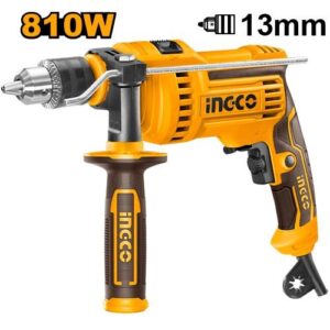 810W Variable-Speed Impact Drill - 2800 RPM, 13mm Chuck, Hammer