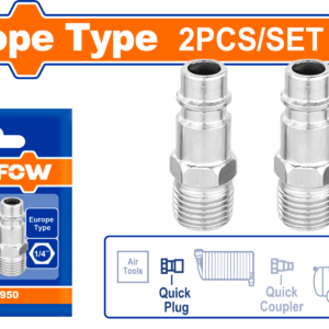2-Piece Quick Plug Set - 1/4" Male Thread, Europe Type