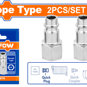2-Piece Quick Plug Set - 1/4" Female Thread, Europe Type