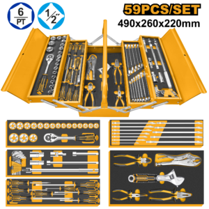 59-Piece Comprehensive Tool Chest Set – P1C1