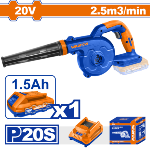 20V Cordless Leaf Blower 18500 RPM - 2.5m³/min, 216km/h, 1.5Ah Battery Kit