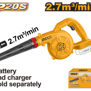 20V Cordless Blower Bare Tool - 18000 RPM, 2.7m³/min, Variable Speed