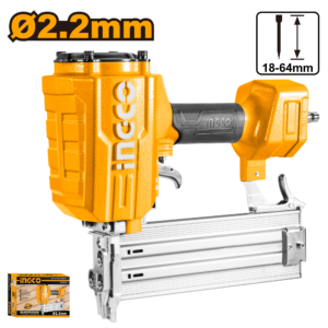 Pneumatic Concrete Nailer - 18–64mm Pins, 70-Shot Magazine